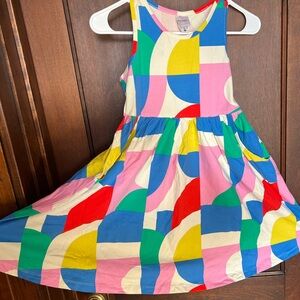 Hanna Andersson Colorful Geometric Dress, size 130 (girls 8)